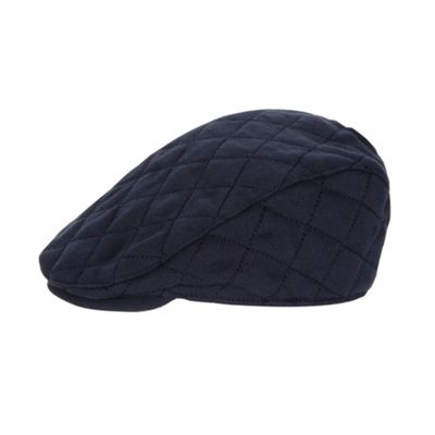 Designer babies navy quilted flat cap